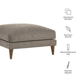 Zoya Earth Down Filled Overstuffed Boucle Ottoman