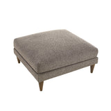 Zoya Earth Down Filled Overstuffed Boucle Ottoman