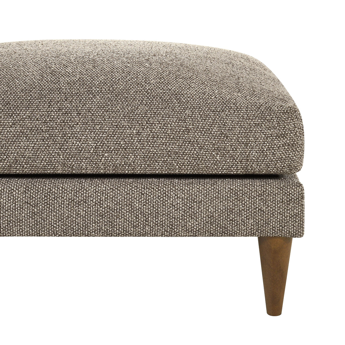 Zoya Earth Down Filled Overstuffed Boucle Ottoman