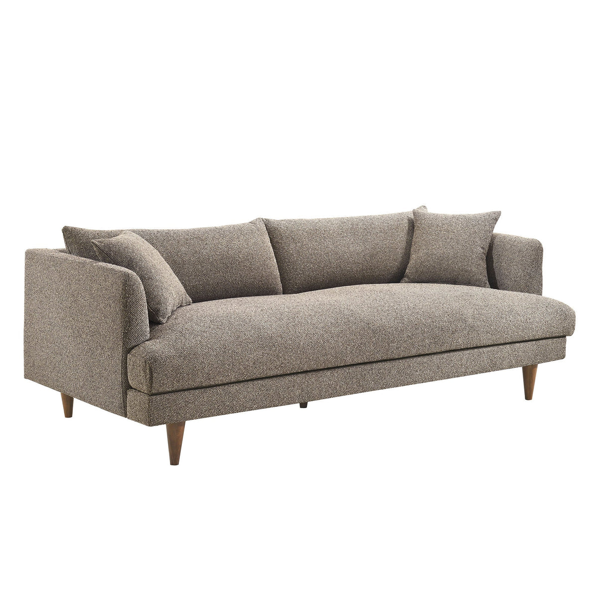 Zoya Earth Down Filled Overstuffed Boucle Sofa