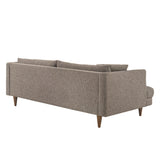 Zoya Earth Down Filled Overstuffed Boucle Sofa