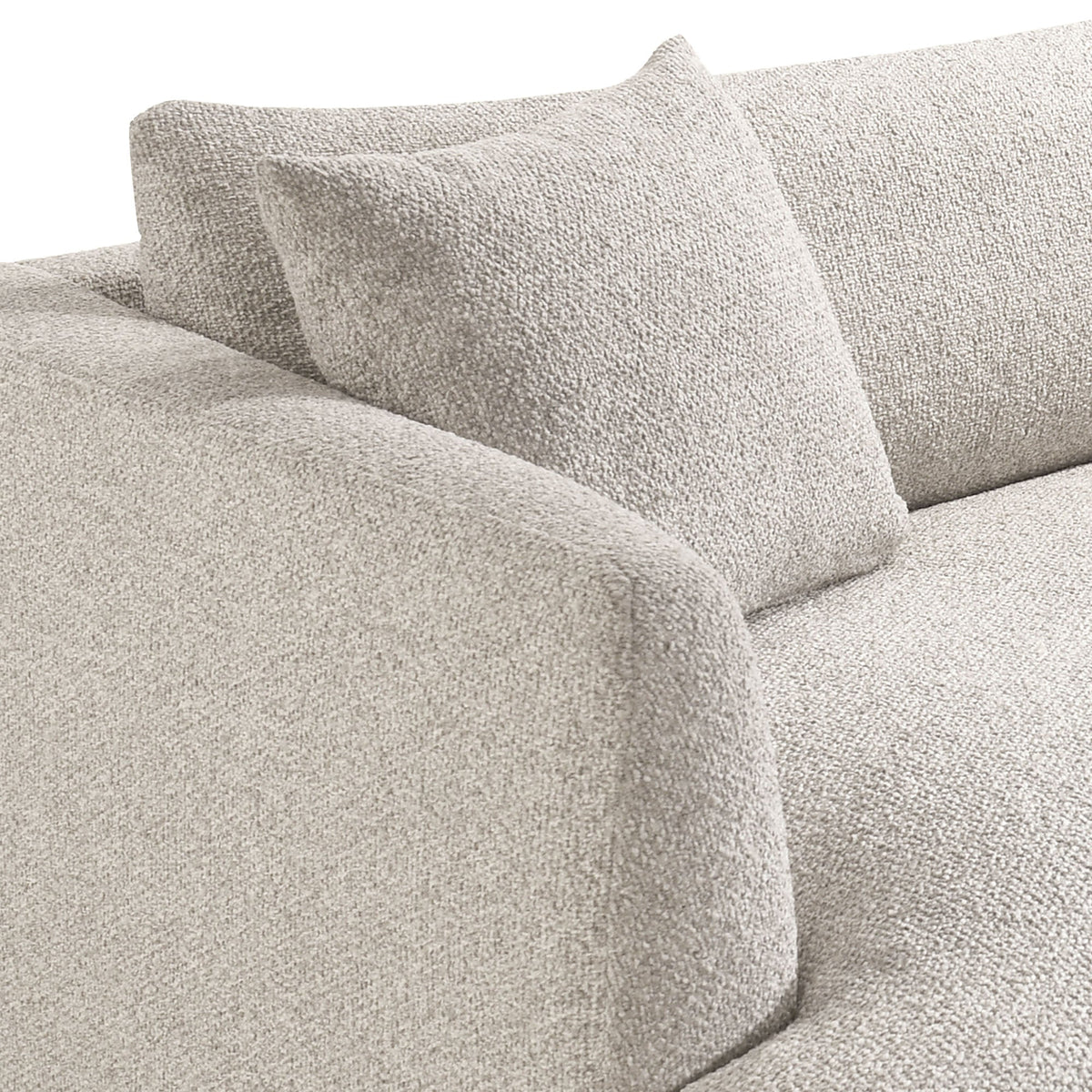 Zoya Fog Down Filled Overstuffed Boucle Chair-and-a-Half