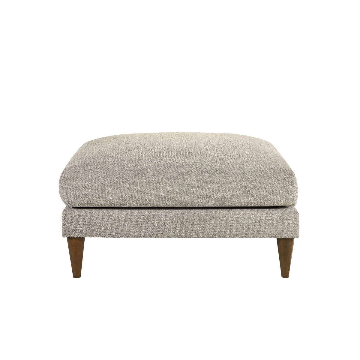 Zoya Fog Down Filled Overstuffed Boucle Ottoman