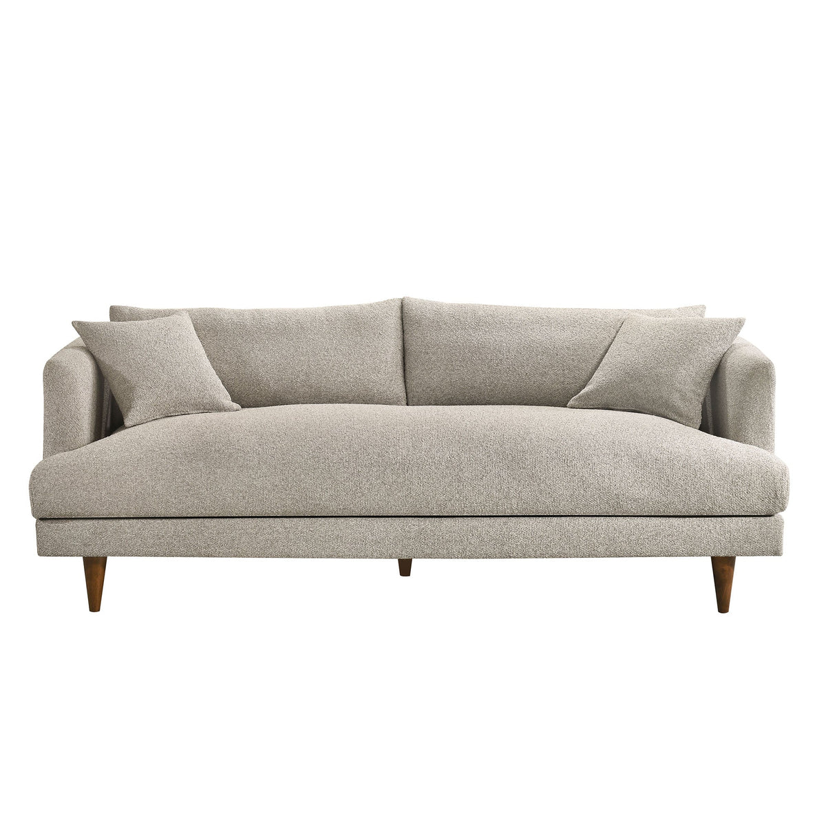 Zoya Fog Down Filled Overstuffed Boucle Sofa