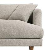 Zoya Fog Down Filled Overstuffed Boucle Sofa