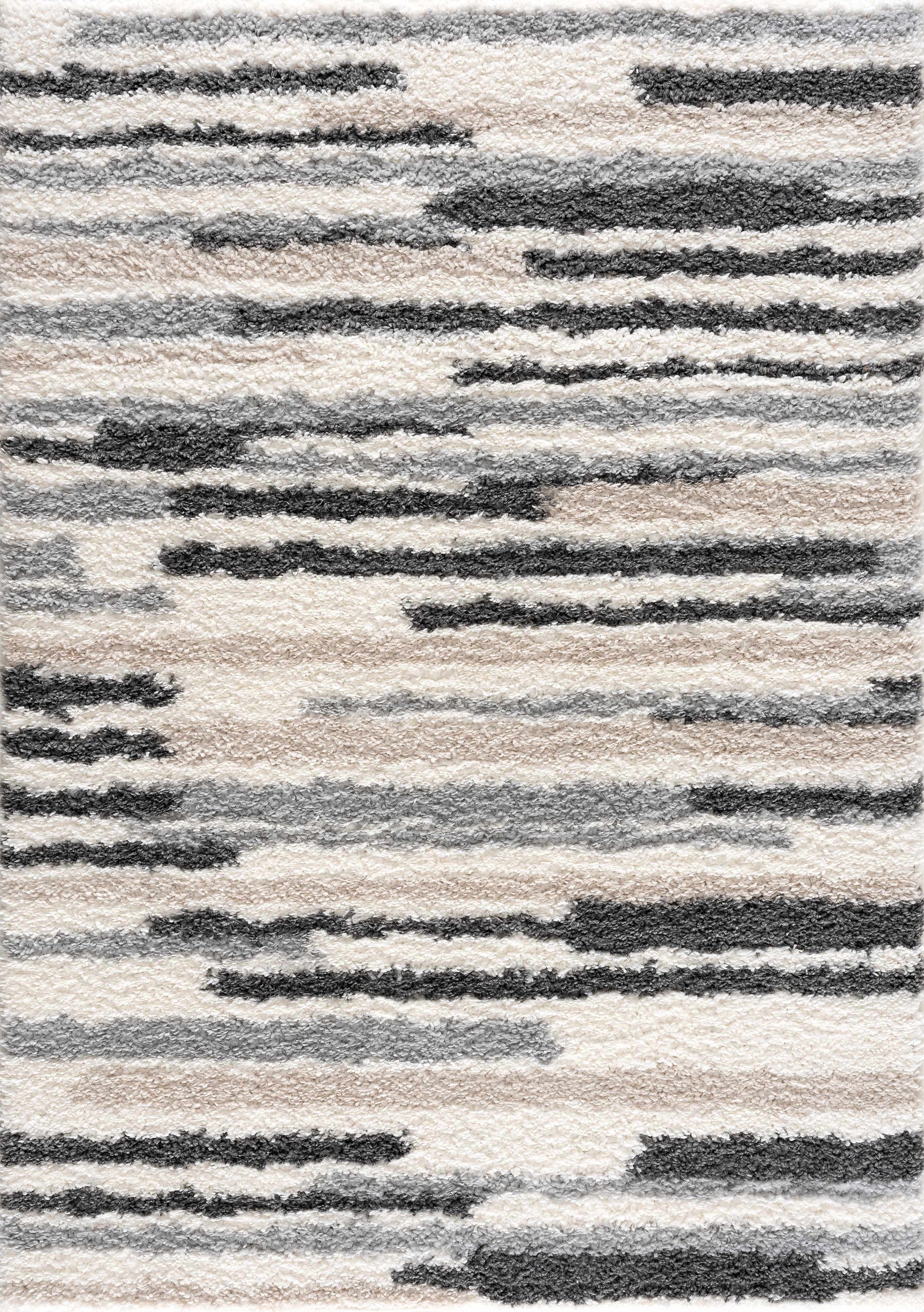Zoya Irregular Striped Area Rug - Ornate Home