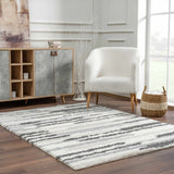 Zoya Irregular Striped Area Rug - Ornate Home