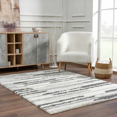 Zoya Irregular Striped Area Rug - Ornate Home