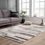 Zoya Irregular Striped Area Rug - Ornate Home