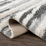 Zoya Irregular Striped Area Rug - Ornate Home
