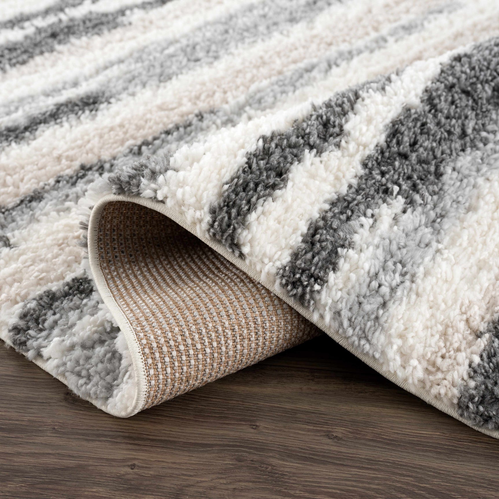 Zoya Irregular Striped Area Rug - Ornate Home