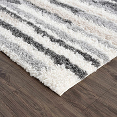 Zoya Irregular Striped Area Rug - Ornate Home