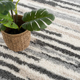 Zoya Irregular Striped Area Rug - Ornate Home