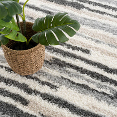 Zoya Irregular Striped Area Rug - Ornate Home