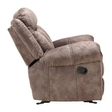 Zubaida 2Tone Chocolate Velvet Sofa (Glider & Motion) - Ornate Home