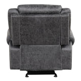 Zubaida Dark Gray  Power Motion Glider Recliner - Ornate Home