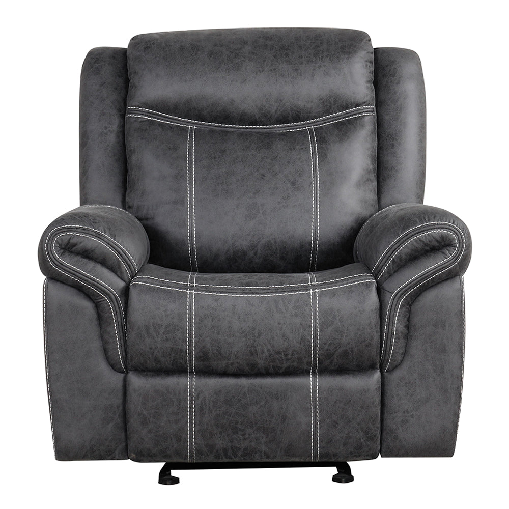 Zubaida Dark Gray  Power Motion Glider Recliner - Ornate Home