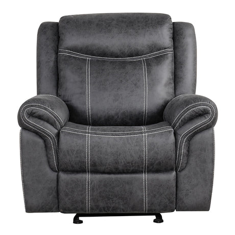 Zubaida Dark Gray  Power Motion Glider Recliner - Ornate Home