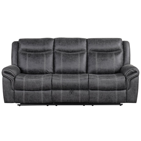 Zubaida Dark Gray  Power Motion Sofa w/Drop Down Table - Ornate Home