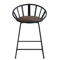 Zudora Black Counter Height Chair (Set of 2) - Ornate Home
