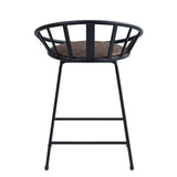 Zudora Black Counter Height Chair (Set of 2) - Ornate Home