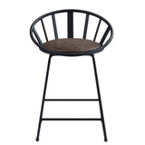 Zudora Black Counter Height Chair (Set of 2) - Ornate Home