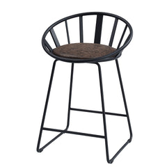 Zudora Black Counter Height Chair (Set of 2) - Ornate Home