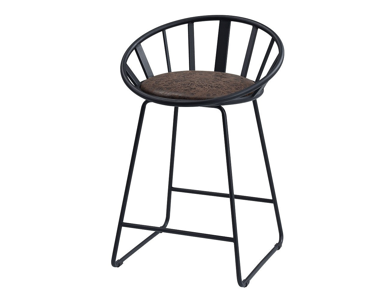 Zudora Black Counter Height Chair (Set of 2) - Ornate Home