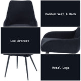 Zudora Black Side Chair (Set of 2) - Ornate Home