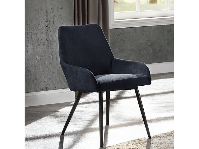 Zudora Black Side Chair (Set of 2) - Ornate Home