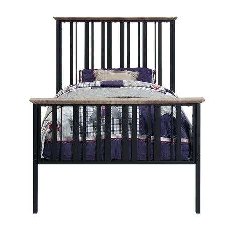 Zudora Oak Twin Bed - Ornate Home