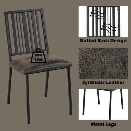 Zudora Side Chair(Set-2) - Ornate Home