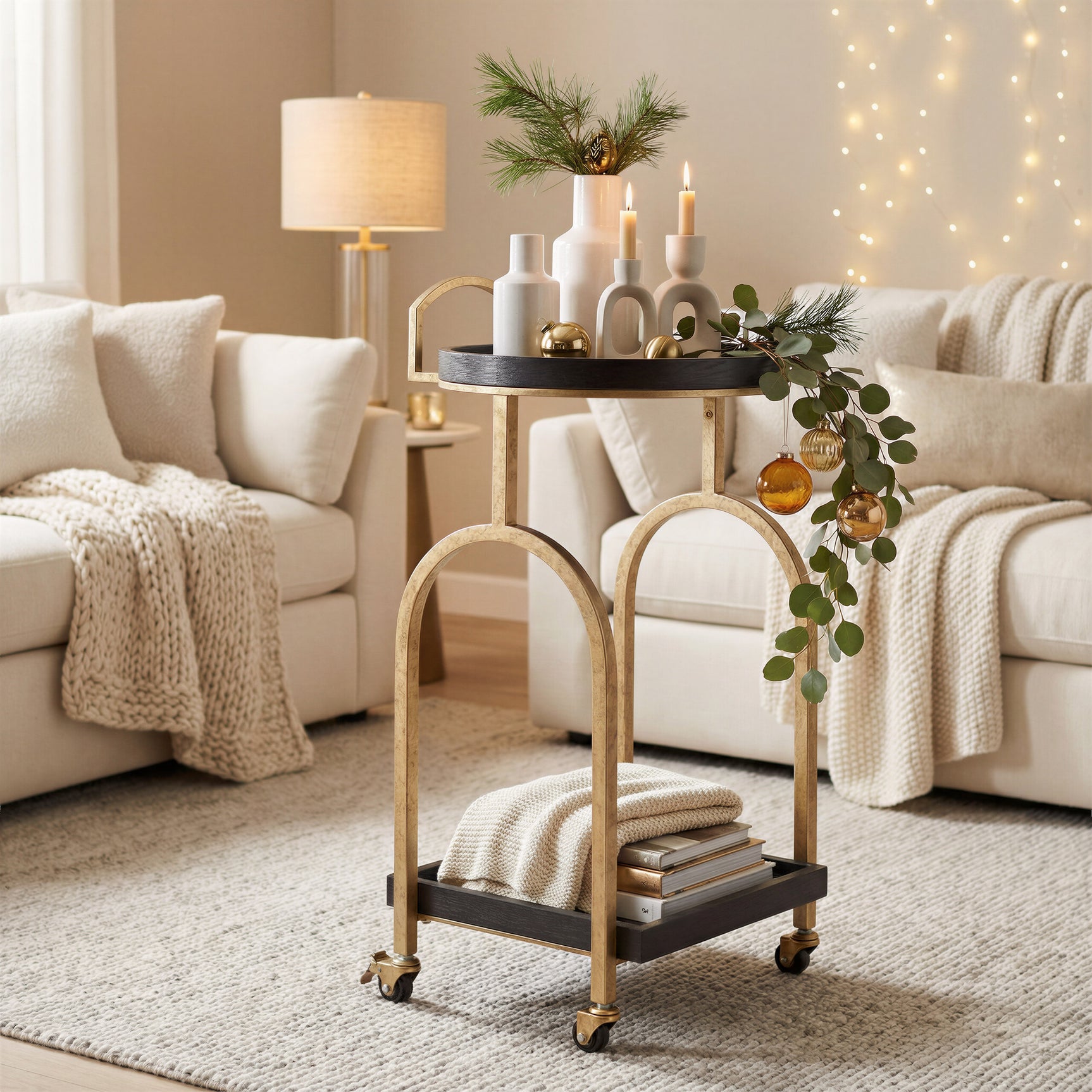 Zukei Black Bar Cart - Ornate Home