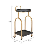Zukei Black Bar Cart - Ornate Home