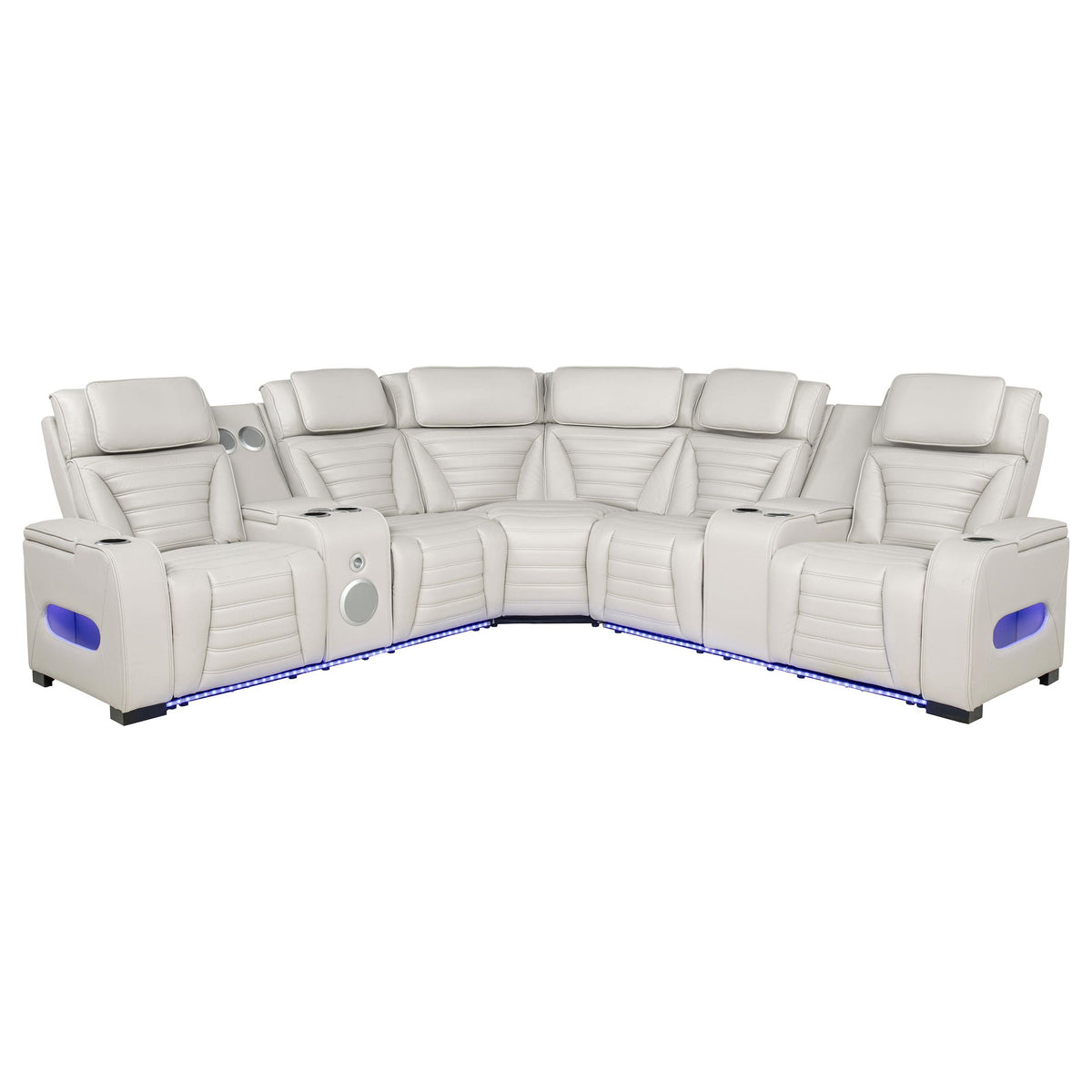 Zuma Beige HP0426 Power2 Reclining Sectional 3 Pc Set - Ornate Home