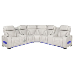 Zuma Beige HP0426 Power2 Reclining Sectional 3 Pc Set - Ornate Home