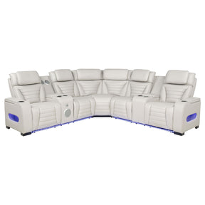 Zuma Beige HP0426 Power2 Reclining Sectional 3 Pc Set - Ornate Home