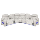 Zuma Beige HP0426 Power2 Reclining Sectional 3 Pc Set - Ornate Home