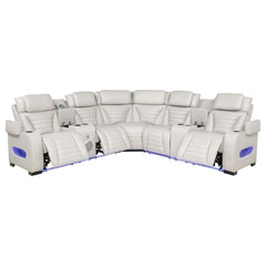 Zuma Beige HP0426 Power2 Reclining Sectional 3 Pc Set - Ornate Home