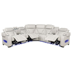 Zuma Beige HP0426 Power2 Reclining Sectional 3 Pc Set - Ornate Home
