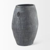 Zuma Dark Gray Ceramic Floor Vase