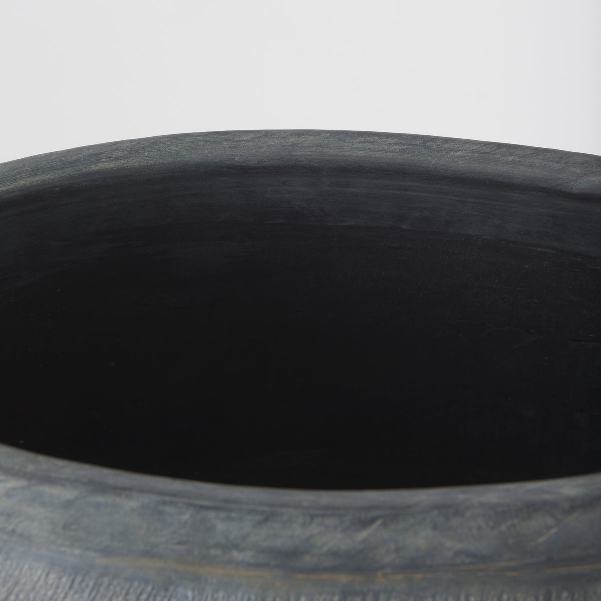 Zuma Dark Gray Ceramic Floor Vase