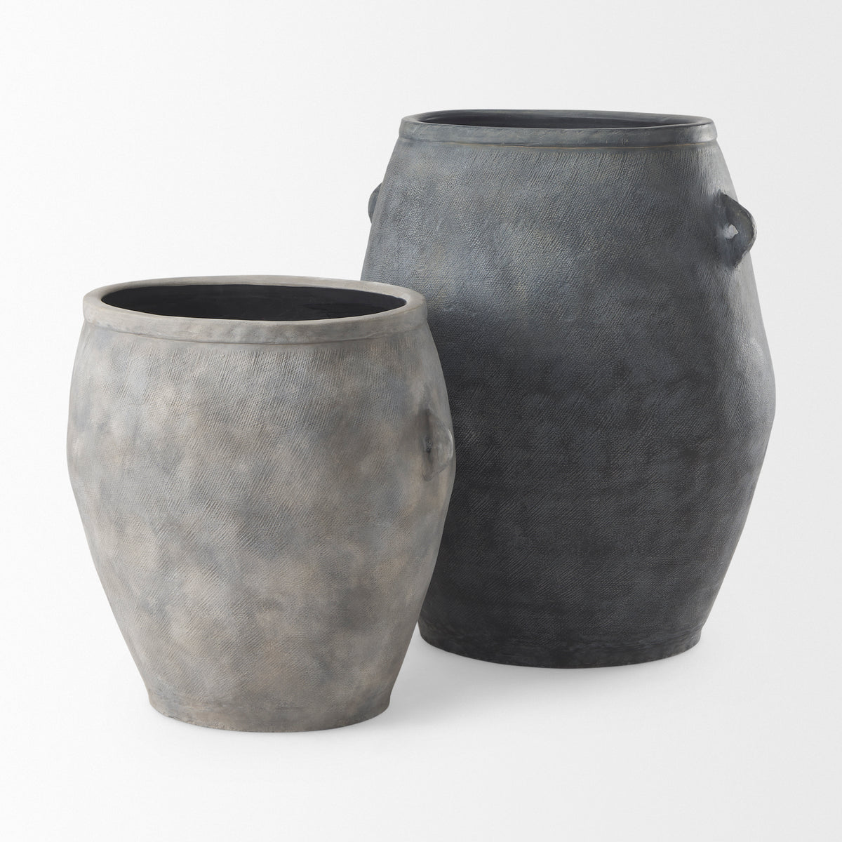 Zuma Dark Gray Ceramic Floor Vase