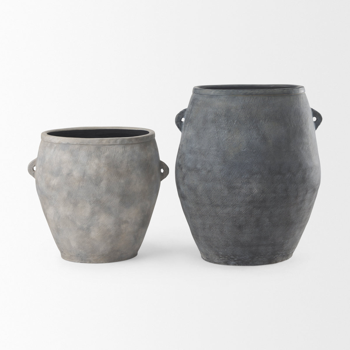 Zuma Dark Gray Ceramic Floor Vase