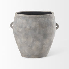 Zuma Light Gray Ceramic Floor Vase