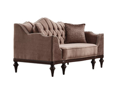 Zumrut Lux Light Brown 3-pieces (Sofa & Loveseat & Chair) Living Room Set - Ornate Home