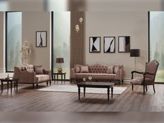 Zumrut Lux Light Brown Chair - Ornate Home