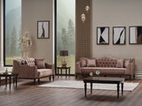 Zumrut Lux Light Brown Stationary Sofa