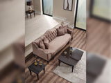 Zumrut Lux Light Brown Stationary Sofa