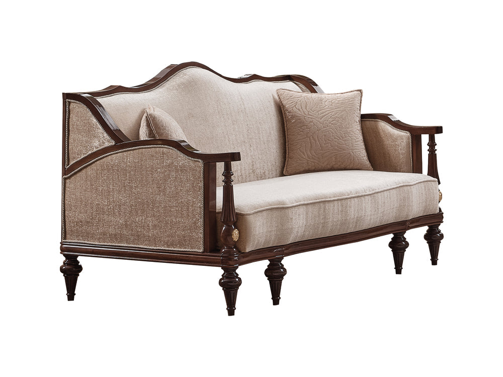 Zumrut Lux Beige 3-pieces (Sofa & Loveseat & Chair) Living Room Set